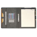 Binder Clipboard Storage Folder, Organizer Padfolio Ring Binder with Document Bag, Writing Portfolio File Folder Case with 2-Ring Binder