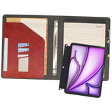iPad Binder Portfolio Case with Clipboard Folio Cover, 3-Ring Binder Padfolio Organizer Folder with Removable Tablet Holder for iPad mini / iPad Air/ iPad Pro
