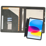 iPad Binder Portfolio Case with Clipboard Folio Cover, 3-Ring Binder Padfolio Organizer Folder with Removable Tablet Holder for iPad mini / iPad Air/ iPad Pro