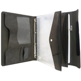 Padfolio Ring Binder with Whiteboard Clipboard and Expanded Document Bag, 4-Ring Binder Portfolio Business Organizer Portfolio Case