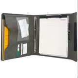 Padfolio Ring Binder with Whiteboard Clipboard and Expanded Document Bag, 4-Ring Binder Portfolio Business Organizer Portfolio Case