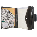 2-Ring Binder Whiteboard Padfolio with Expanded Document Bag, Padfolio Ring Binder Business Organizer Portfolio Case