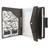 2-Ring Binder Whiteboard Padfolio with Expanded Document Bag, Padfolio Ring Binder Business Organizer Portfolio Case