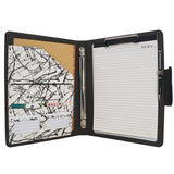 3-Ring Binder Whiteboard Padfolio with Expanded Document Bag, Padfolio Ring Binder Business Organizer Portfolio Case