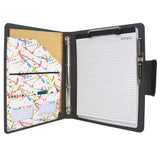 4-Ring Binder Whiteboard Padfolio with Expanded Document Bag, Padfolio Ring Binder Business Organizer Portfolio Case