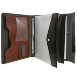 Padfolio Ring Binder with Whiteboard Clipboard and Expanded Document Bag, 3-Ring Binder Portfolio Business Organizer Portfolio Case