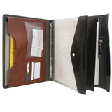 Padfolio Ring Binder with Whiteboard Clipboard and Expanded Document Bag, 4-Ring Binder Portfolio Business Organizer Portfolio Case