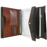 Padfolio Ring Binder with Whiteboard Clipboard and Expanded Document Bag, 4-Ring Binder Portfolio Business Organizer Portfolio Case