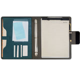 Binder Organizer Portfolio Case, 3-Ring Binder Padfolio with Whiteboard Clipboard and Expanded Document Bag, Padfolio Ring Binder Business Organizer Folder Case