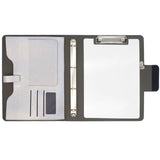 Binder Organizer Portfolio Case, 4-Ring Binder Padfolio with Whiteboard Clipboard and Expanded Document Bag, Padfolio Ring Binder Business Organizer Folder Case