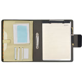 Binder Organizer Portfolio Case, 2-Ring Binder Padfolio with Whiteboard Clipboard and Expanded Document Bag, Padfolio Ring Binder Business Organizer Folder Case