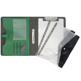 Binder Organizer Portfolio Case, 2-Ring Binder Padfolio with Whiteboard Clipboard and Expanded Document Bag, Padfolio Ring Binder Business Organizer Folder Case