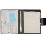 Binder Organizer Portfolio Case, 3-Ring Binder Padfolio with Whiteboard Clipboard and Expanded Document Bag, Padfolio Ring Binder Business Organizer Folder Case