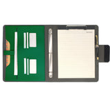 Padfolio Ring Binder with Expanded Document Bag, Organizer Portfolio Folder Case with 3-Ring Binder and Clipboard