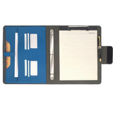 Padfolio Ring Binder with Expanded Document Bag, Organizer Portfolio Folder Case with 3-Ring Binder and Clipboard