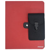 Ring Binder Padfolio with Phone Pocket, Organizer Portfolio Case with 2-Ring Binder, Clipboard Padfolio Folder Case with Expanded Document Bag