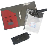 Ring Binder Padfolio with Phone Pocket, Organizer Portfolio Case with 2-Ring Binder, Clipboard Padfolio Folder Case with Expanded Document Bag