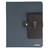Ring Binder Padfolio with Phone Pocket, Organizer Portfolio Case with 2-Ring Binder, Clipboard Padfolio Folder Case with Expanded Document Bag