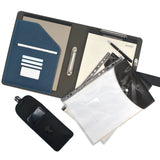 Ring Binder Padfolio with Phone Pocket, Organizer Portfolio Case with 2-Ring Binder, Clipboard Padfolio Folder Case with Expanded Document Bag