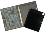 Tablet Organizer Padfolio Case with 3-Ring Binder, Binder Portfolio with Removable Tablet Holder for iPad Air/ iPad Pro 11"/ iPad Pro 12.9"