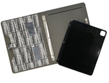 Tablet Organizer Padfolio Case with 3-Ring Binder, Binder Portfolio with Removable Tablet Holder for iPad Air/ iPad Pro 11"/ iPad Pro 12.9"