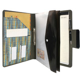 Pixel Style Portfolio Whiteboard Padfolio with Expanded Document Bag, 2-Ring Binder Business Organizer Portfolio Case