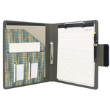 Pixel Style Portfolio Whiteboard Padfolio with Expanded Document Bag, 2-Ring Binder Business Organizer Portfolio Case