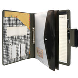 Pixel Style Portfolio Whiteboard Padfolio with Expanded Document Bag, 2-Ring Binder Business Organizer Portfolio Case