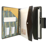 Pixel Style Portfolio Whiteboard Padfolio with Expanded Document Bag, 4-Ring Binder Business Organizer Portfolio Case