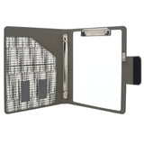 Pixel Style Portfolio Whiteboard Padfolio with Expanded Document Bag, 3-Ring Binder Business Organizer Portfolio Case