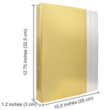 Binder Padfolio Organizer with Color File Folders, Organizer Portfolio File Folder with 2-Ring Binder and Clipboard