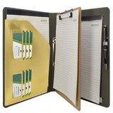 Binder Padfolio Organizer with Removable Clipboard, Organizer Portfolio File Folder with 2-Ring Binder
