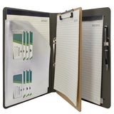 Binder Padfolio Organizer with Removable Clipboard, Organizer Portfolio File Folder with 2-Ring Binder