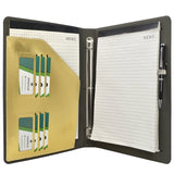 Binder Padfolio Organizer with Removable Clipboard, Organizer Portfolio File Folder with 3-Ring Binder