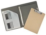 Binder Padfolio Organizer with Removable Clipboard, Organizer Portfolio File Folder with 3-Ring Binder