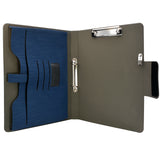 Padfolio Ring Binder with Expanded Document Bag, Business Organizer Portfolio with 2-Ring Binder and Clipboard