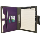 Padfolio Ring Binder with Expanded Document Bag, Business Organizer Portfolio with 2-Ring Binder and Clipboard