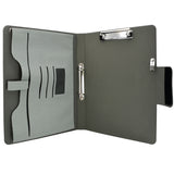 Padfolio Ring Binder with Expanded Document Bag, Business Organizer Portfolio with 2-Ring Binder and Clipboard