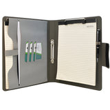 Padfolio Ring Binder with Expanded Document Bag, Business Organizer Portfolio with 2-Ring Binder and Clipboard