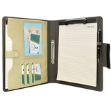 Ring Binder Padfolio with A4 Expanded Document Bag, Business Organizer Portfolio with 2-Ring Binder and Clipboard