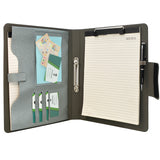 Ring Binder Padfolio with A4 Expanded Document Bag, Business Organizer Portfolio with 2-Ring Binder and Clipboard