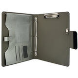 Ring Binder Padfolio with A4 Expanded Document Bag, Business Organizer Portfolio with 3-Ring Binder and Clipboard