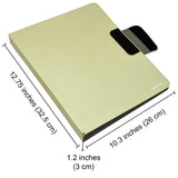 Ring Binder Padfolio with A4 Expanded Document Bag, Business Organizer Portfolio with 4-Ring Binder and Clipboard