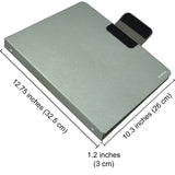 Ring Binder Padfolio with A4 Expanded Document Bag, Business Organizer Portfolio with 4-Ring Binder and Clipboard