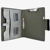 2-Ring Binder Padfolio with Expanded Document Bag, Padfolio Ring Binder Business Organizer Portfolio Case