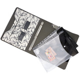 Ring Binder Portfolio, 3-Ring Binder Padfolio with Expanded Document Bag, Padfolio Ring Binder Business Organizer Portfolio Case