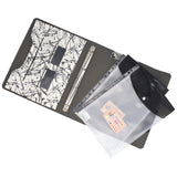 Ring Binder Portfolio, 4-Ring Binder Padfolio with Expanded Document Bag, Padfolio Ring Binder Business Organizer Portfolio Case