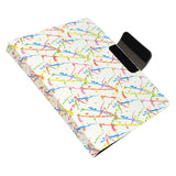 Padfolio Ring Binder with Color File Folders, 3-Ring Binder Portfolio  A4 Binder Padfolio Organizer Document Case