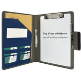 2-Ring Binder Padfolio with Whiteboard Clipboard and Expanded Document Bag, Padfolio Ring Binder Business Organizer Portfolio Case