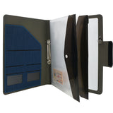 2-Ring Binder Padfolio with Whiteboard Clipboard and Expanded Document Bag, Padfolio Ring Binder Business Organizer Portfolio Case